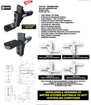 MISTER HITCHES 4000kg Heavy Duty Adjustable Ball Mount 24 Adjustment Positions