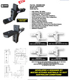 MISTER HITCHES 4000kg Heavy Duty Adjustable Ball Mount 24 Adjustment Positions
