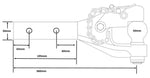 MISTER HITCHES Pintle Hook Combo Receiver - 6 TONNE