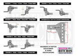 MISTER HITCHES RAPTOR 4500kg Super Duty Adjustable Ball Mount 16 STAGE (MHABM45-S4)