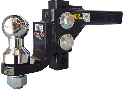 MISTER HITCHES RAPTOR 4500kg Super Duty Adjustable Ball Mount 16 STAGE (MHABM45-1)