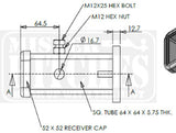 MISTER HITCHES MHBRT4 Bolt - On Receiver Hitch