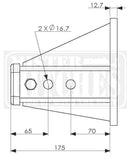 MISTER HITCHES MHBRT845 4.5t Heavy Duty Bolt-On Receiver Hitch