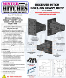MISTER HITCHES MHBRT845 4.5t Heavy Duty Bolt-On Receiver Hitch