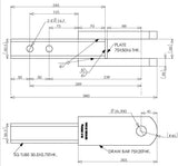 MISTER HITCHES Clevis Mount 3500kg Heavy Duty with 1" Pin & Chain