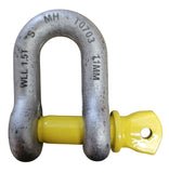 D SHACKLE STAMPED AND RATED 11MM 1.5T (CARDED)