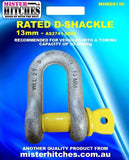 D SHACKLE STAMPED AND RATED 13MM 2T (CARDED)