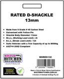 D SHACKLE STAMPED AND RATED 13MM 2T (CARDED)