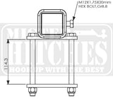 MISTER HITCHES RV Bumper Receiver Hitch