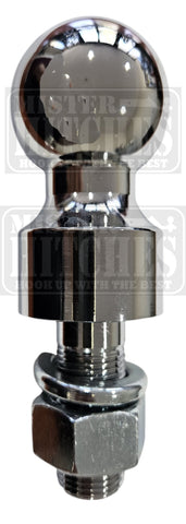 Mister Hitches Hi-Rise Tow Ball 3500kg, 25mm shoulder H.T. 40Cr AS4177 - ADR62