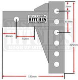 SHANK, SHORT LENGTH SUIT MISTER HITCHES WEIGHT DISTRIBUTION SYSTEM