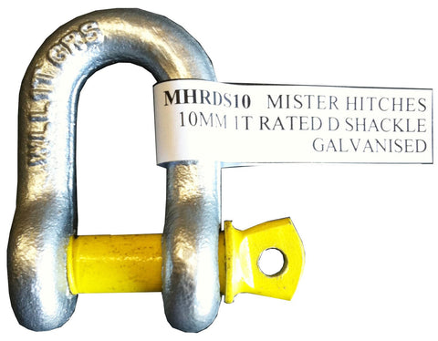 D SHACKLE STAMPED AND RATED 10MM 1T