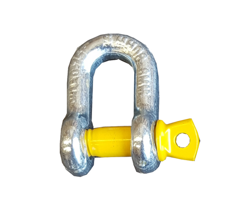 D SHACKLE STAMPED AND RATED 8MM 0.75T